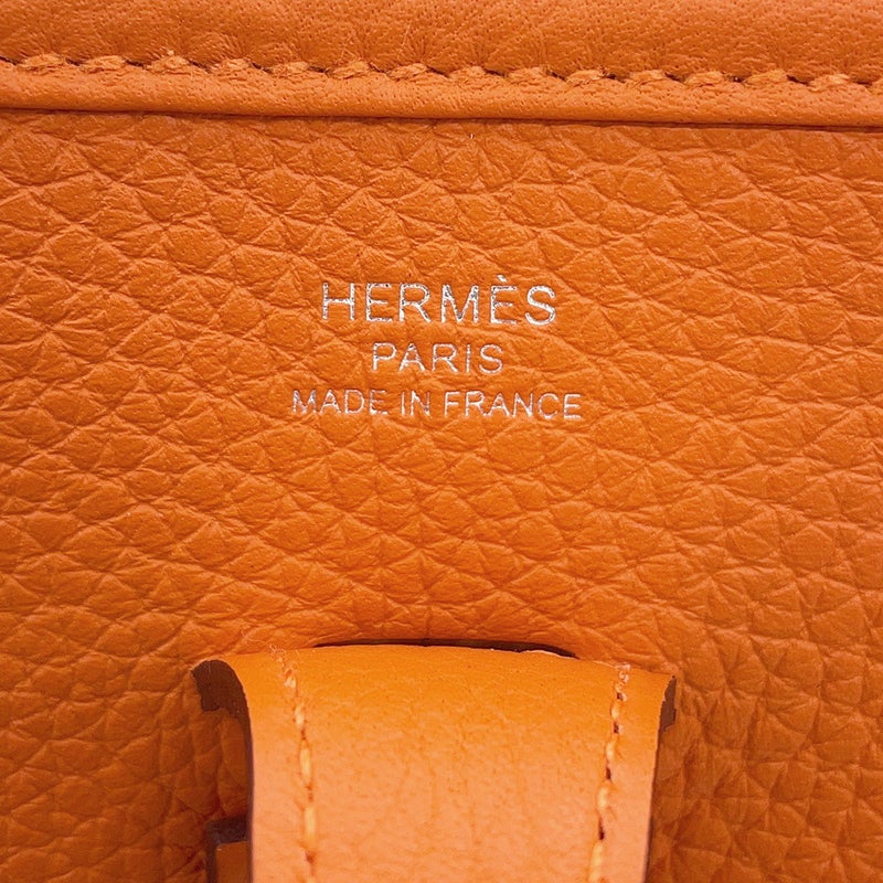 エルメス ショルダーバッグ エブリン3 23 オレンジ/シルバー金具 トリヨンクレマンス K刻印 HERMES