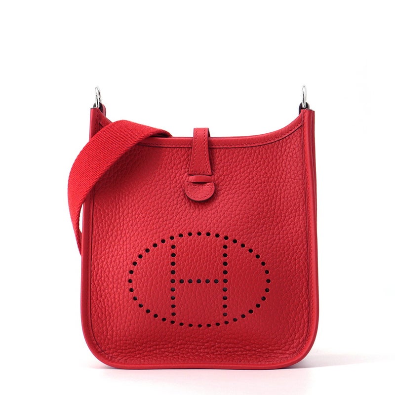 エルメス ショルダーバッグ エブリンTPM 111cm ルージュラデュー/シルバー金具 トリヨンクレマンス K刻印 HERMES