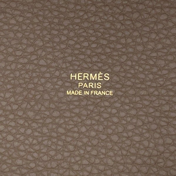 エルメス ハンドバッグ ピコタンロックPM エトゥープ/ゴールド金具 トリヨンクレマンス G刻印 HERMES