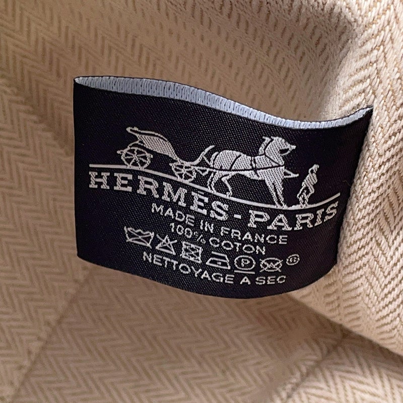 エルメス ポーチ ブリッド・ア・ブラックPM ハイビスカス/シルバー金具 キャンバス HERMES バッグ 小物入れ