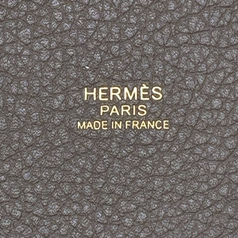 エルメス ハンドバッグ ピコタンロックMM グラファイト/ゴールド金具 トリヨンモーリス U刻印 HERMES トートバッグ