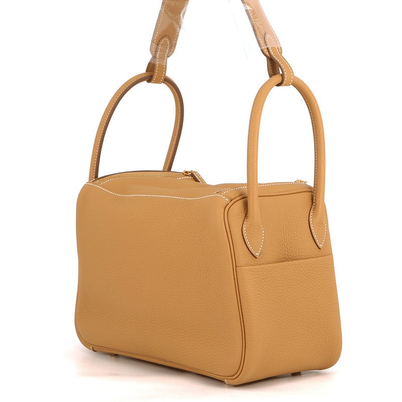 エルメス ハンドバッグ リンディ26  ナチュラルサブレ/ゴールド金具 トリヨンクレマンス K刻印 HERMES 2way ショルダーバッグ
