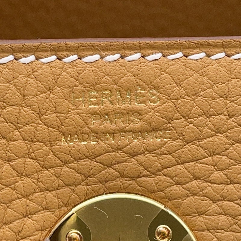 エルメス ハンドバッグ リンディ26  ナチュラルサブレ/ゴールド金具 トリヨンクレマンス K刻印 HERMES 2way ショルダーバッグ