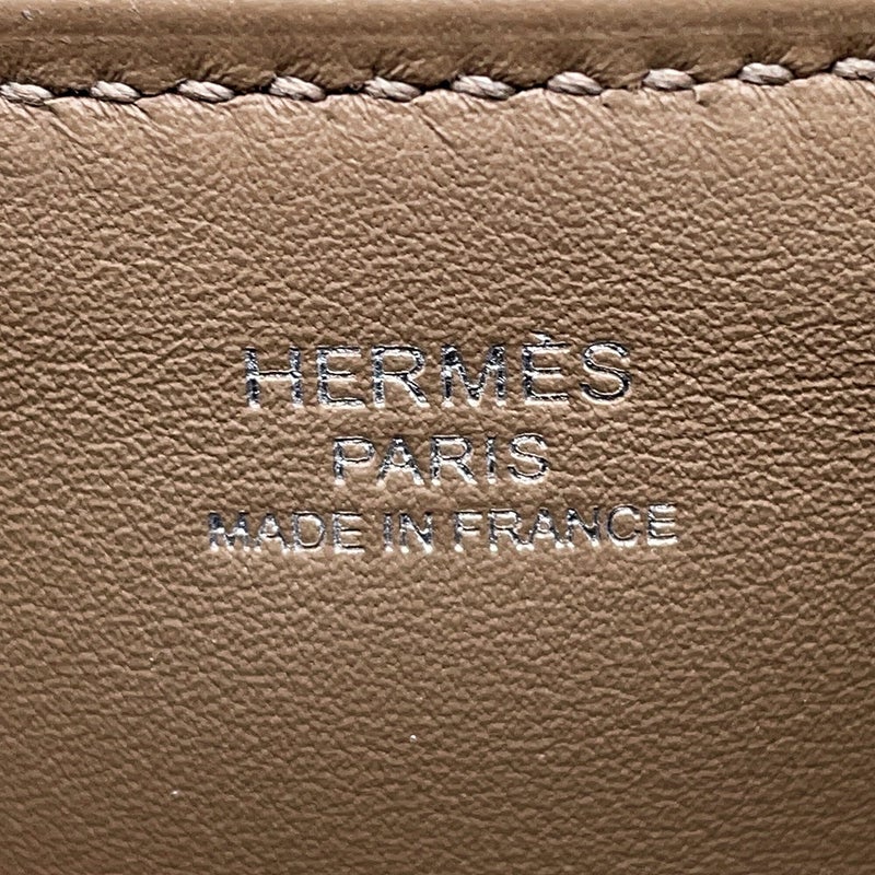 エルメス ハンドバッグ リンディ ミニ エトゥープ/グリスカイユ/シルバー金具 グリズリー/スイフト K刻印 HERMES