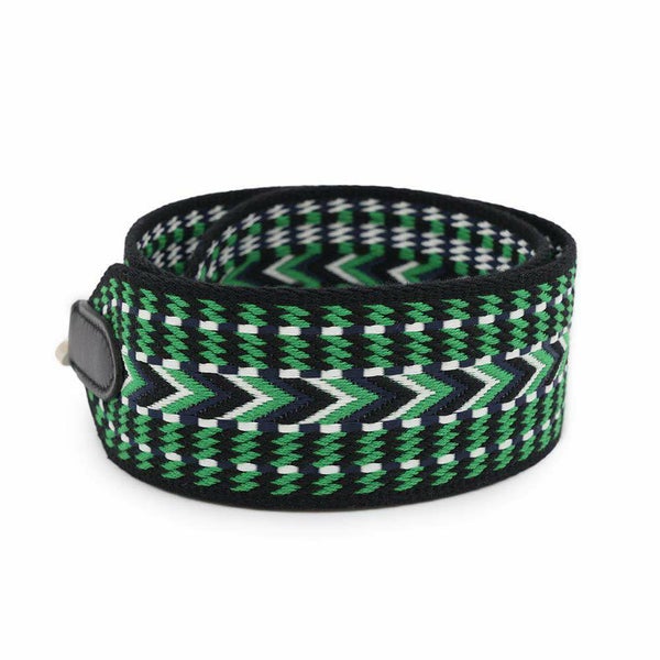 エルメス ショルダーストラップ バンドリエール サングル アレグロ ブラック/バンブー/ホワイト/ブルーインディゴ/シルバー金具 Z刻印