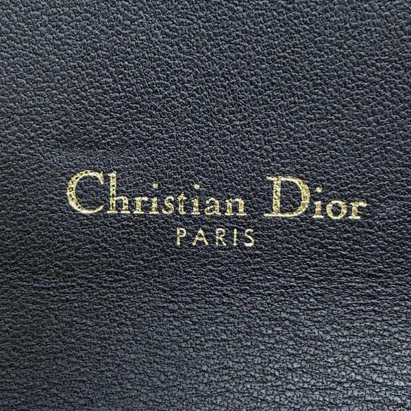 クリスチャン・ディオール チェーンウォレット サドル ロング レザー S5614CBAA Christian Dior 黒