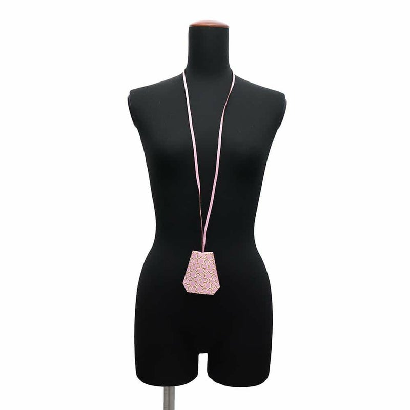 エルメス ロングネックレス クロシェット ラッキー・デイジー モーヴシルベストル/キュイーブル/ホワイト/シルバー金具 スイフト/メタル 白