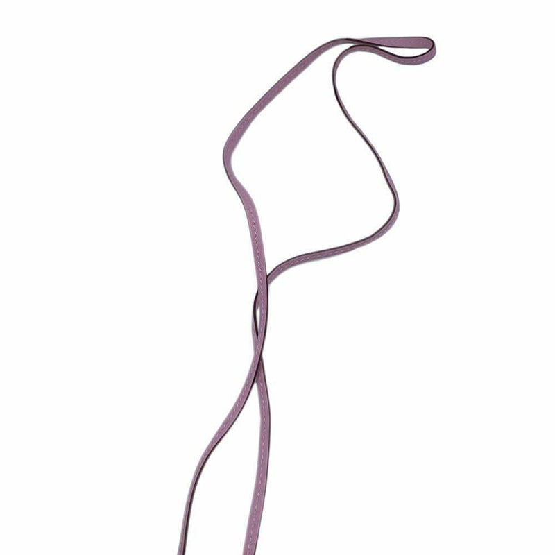 エルメス ロングネックレス クロシェット ラッキー・デイジー モーヴシルベストル/キュイーブル/ホワイト/シルバー金具 スイフト/メタル 白