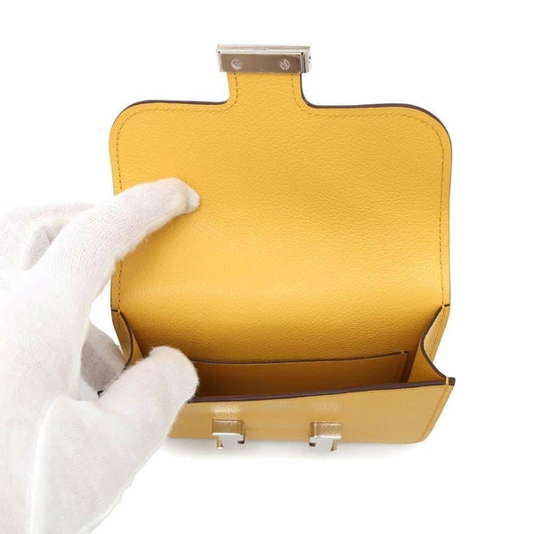 エルメス 財布 コンスタンス スリム サン/ニューブルージーン/シルバー金具 エバーカラー W刻印 HERMES 財布