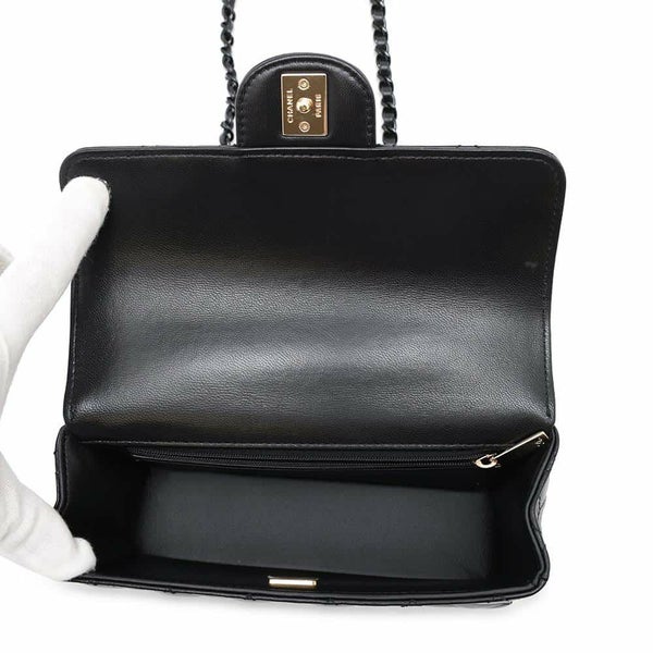 シャネル ハンドバッグ マトラッセ ココマーク ラムスキン AS5243 CHANEL 2wayショルダーバッグ 黒