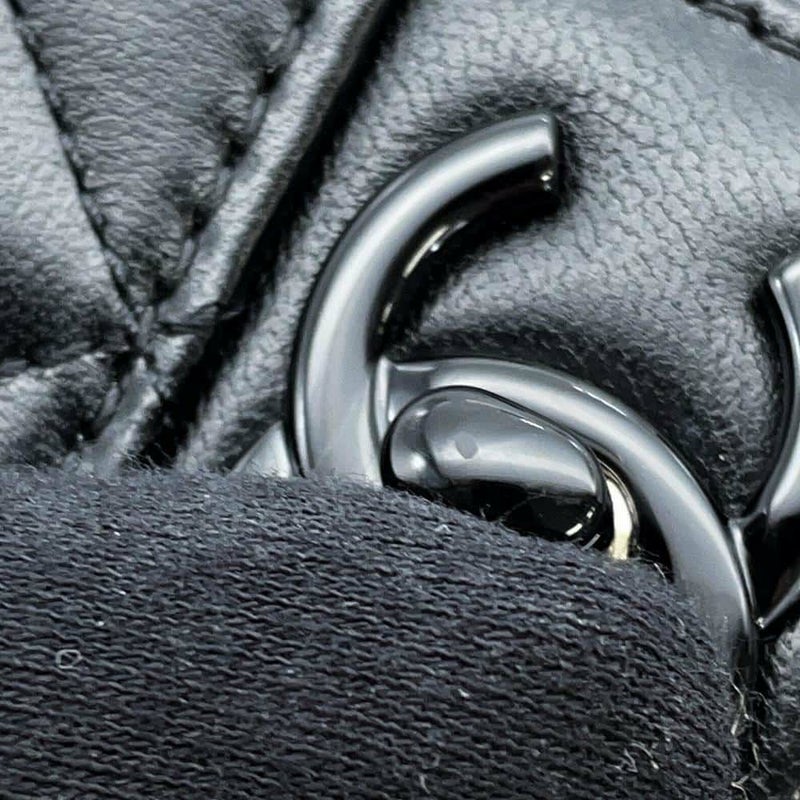 シャネル ハンドバッグ マトラッセ ココマーク ラムスキン AS5243 CHANEL 2wayショルダーバッグ 黒