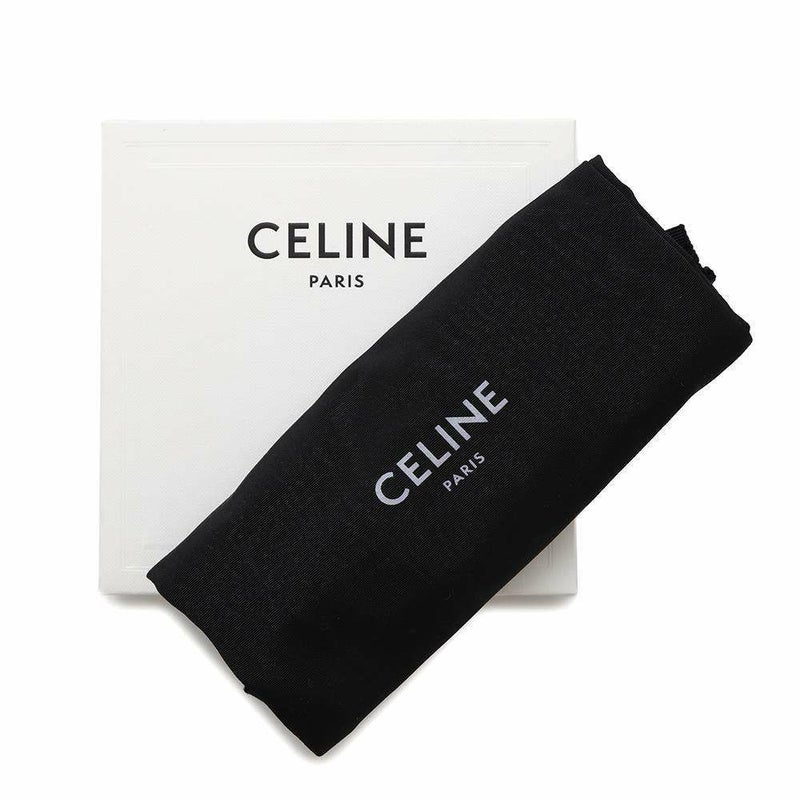 セリーヌ コインケース Cチャーム レザー 10B663BFL CELINE 財布 コンパクトウォレット 黒