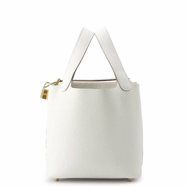 エルメス ハンドバッグ ピコタンロックPM グリスペール/ゴールド金具 トリヨンクレマンス W刻印