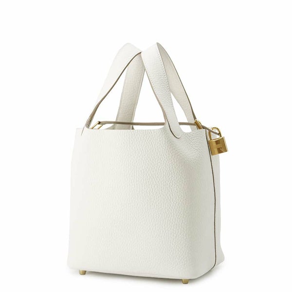 エルメス ハンドバッグ ピコタンロックPM グリスペール/ゴールド金具 トリヨンクレマンス W刻印