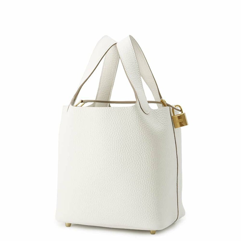 エルメス ハンドバッグ ピコタンロックPM グリスペール/ゴールド金具 トリヨンクレマンス W刻印