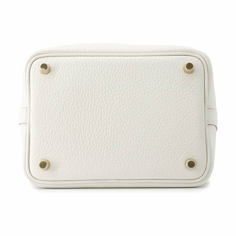 エルメス ハンドバッグ ピコタンロックPM グリスペール/ゴールド金具 トリヨンクレマンス W刻印