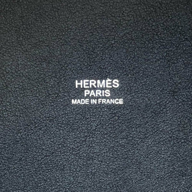 エルメス ハンドバッグ ピコタンロックPM グリモワイヤン/ブラック/シルバー金具 フェルト/スイフト U刻印 黒