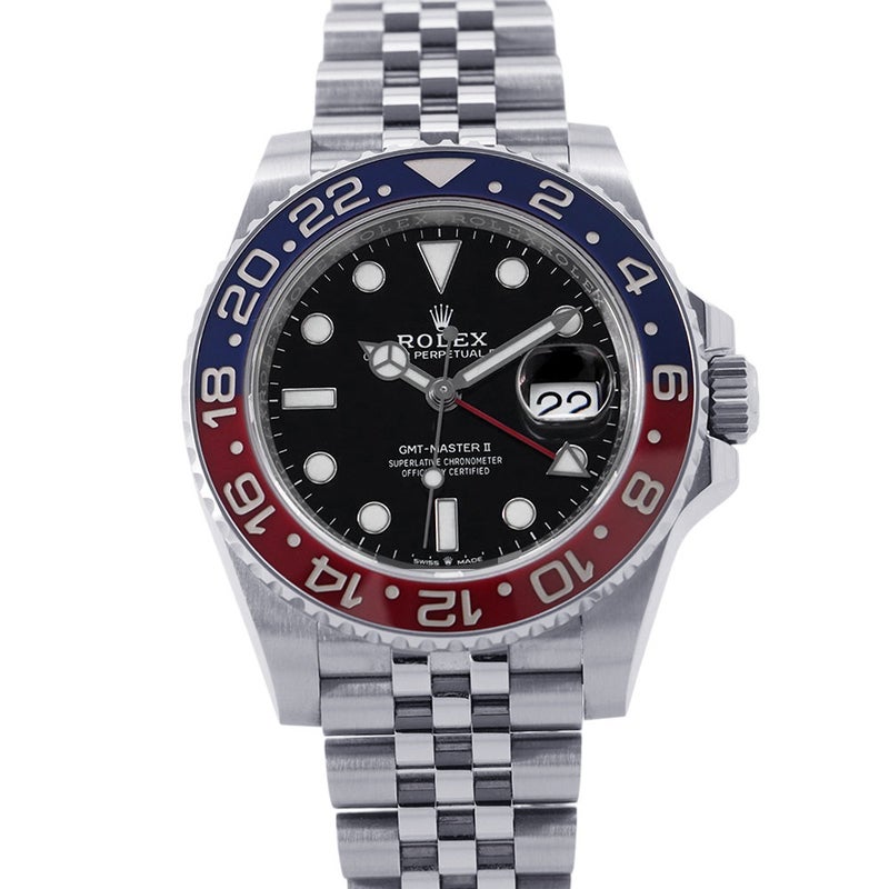 ロレックス GMTマスター2 デイト ランダムシリアル ルーレット 126710BLRO ROLEX 腕時計 黒文字盤