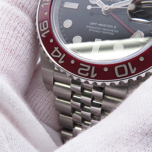 ロレックス GMTマスター2 デイト ランダムシリアル ルーレット 126710BLRO ROLEX 腕時計 黒文字盤