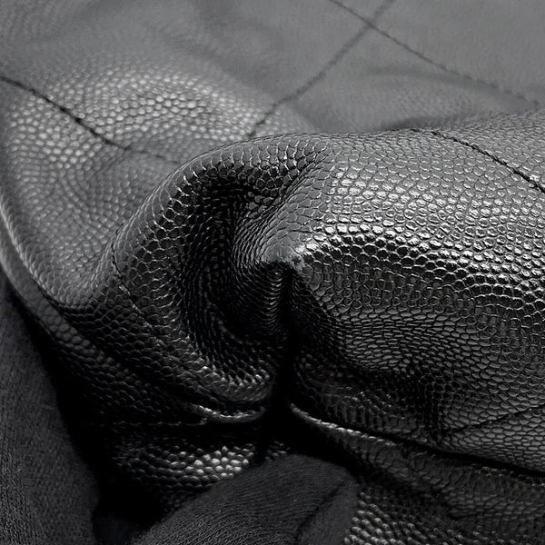 シャネル ハンドバッグ CHANEL 22 マトラッセ スモール キャビアスキン AS3260 ポーチ付き 黒