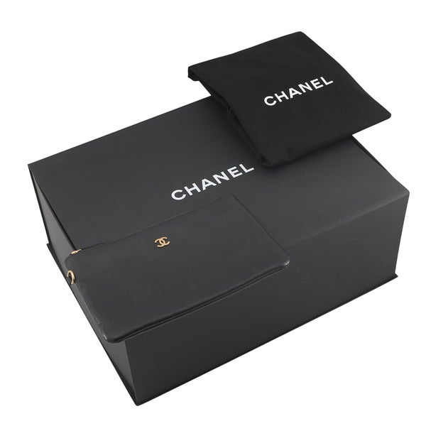 シャネル ハンドバッグ CHANEL 22 マトラッセ スモール キャビアスキン AS3260 ポーチ付き 黒