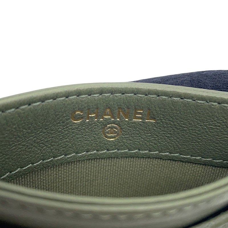 シャネル カードケース クラシック マトラッセ ココマーク ラムスキン AP0213 CHANEL 定期入れ