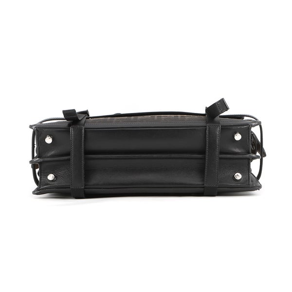 フェンディ ハンドバッグ ピーカブー ズッカ ビジネスバッグ キャンバス/レザー 7VA599 FENDI 2wayリュック 黒