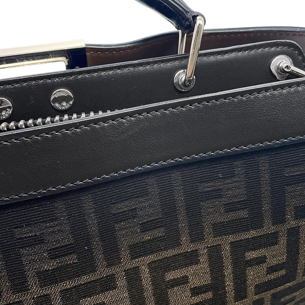 FENDI フェンディ ビジネスバック ハンドバック レザー ブラック FENDI（フェンディ） ビジネスバッグ 書類バッグ 通勤バッグ 7VA406