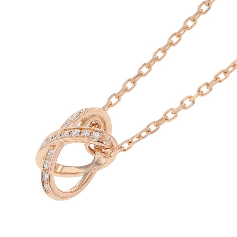 ショーメ ネックレス ジュ ドゥ リアン ペンダント ダイヤモンド 17P 計0.11ct K18PGピンクゴールド 082216 CHAUMET