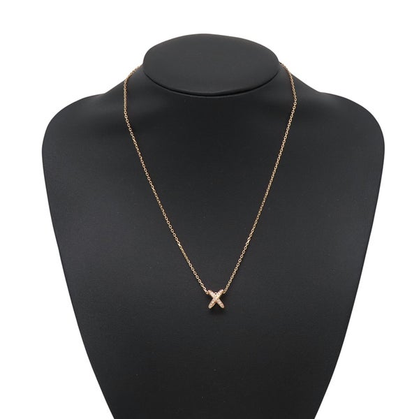 ショーメ ネックレス ジュ ドゥ リアン ペンダント ダイヤモンド 17P 計0.11ct K18PGピンクゴールド 082216 CHAUMET