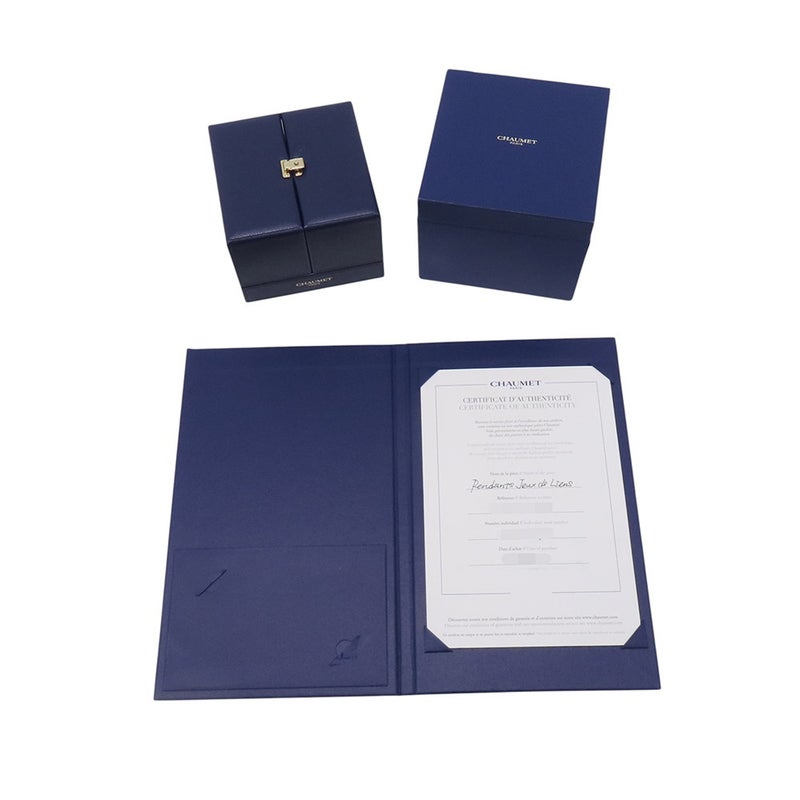 ショーメ ネックレス ジュ ドゥ リアン ペンダント ダイヤモンド 17P 計0.11ct K18PGピンクゴールド 082216 CHAUMET