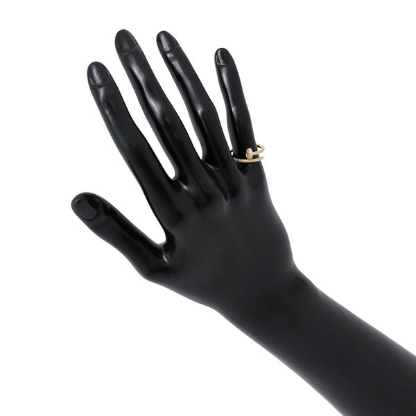 カルティエ リング ジュスト アン クル SM スモールモデル ダイヤ 53P 計0.40ct K18YGイエローゴールド サイズ49 B4231500 指輪
