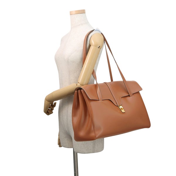セリーヌ ショルダーバッグ 16 セーズ ラージ ソフト カーフレザー 194043 CELINE ブラウン