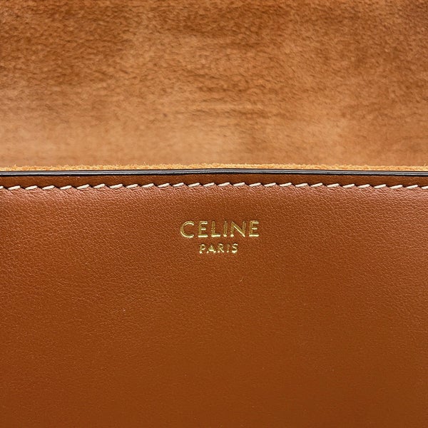 セリーヌ ショルダーバッグ 16 セーズ ラージ ソフト カーフレザー 194043 CELINE ブラウン