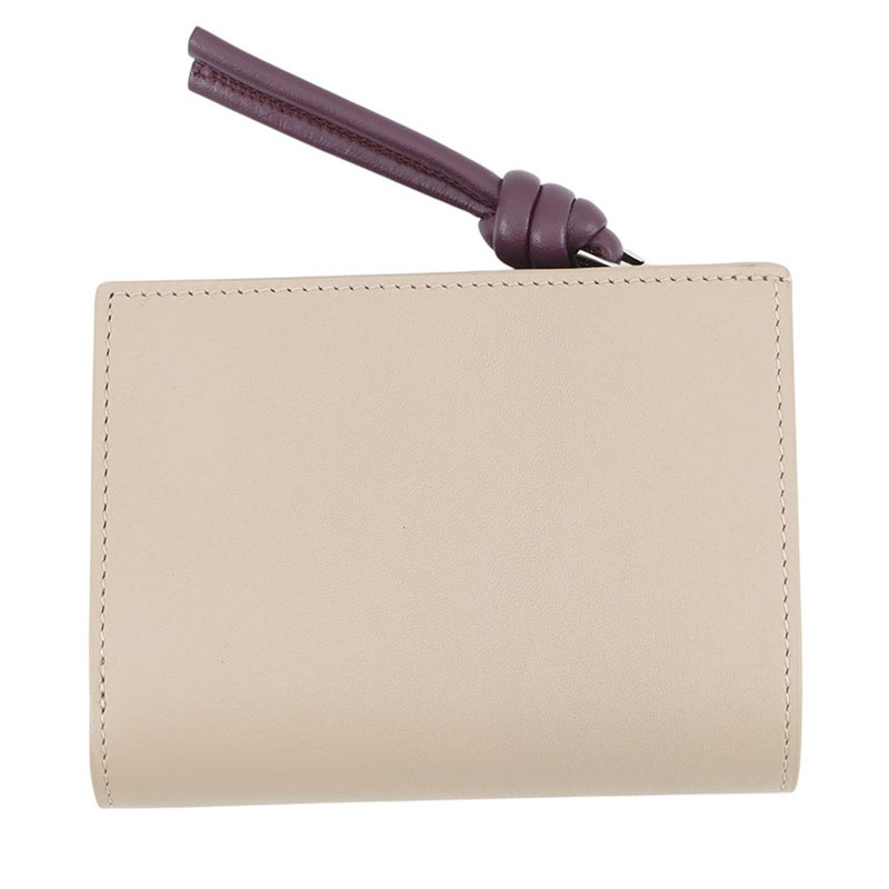 ロエベ 二つ折り財布 ノット コンパクトウォレット シャイニーナパカーフレザー CEM1NCWX01 LOEWE 財布 バイカラー