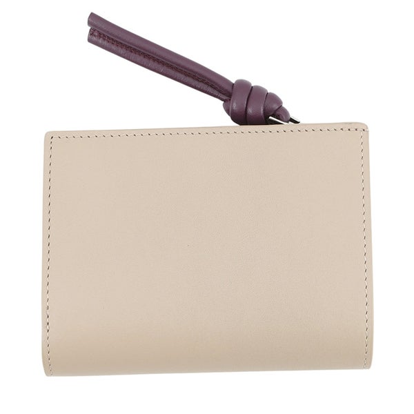 ロエベ 二つ折り財布 ノット コンパクトウォレット シャイニーナパカーフレザー CEM1NCWX01 LOEWE 財布 バイカラー