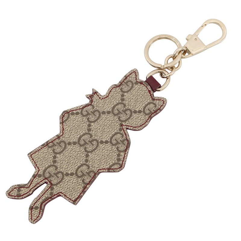 グッチ バッグチャーム ヒグチユウコ キャット GGスプリーム 844246 GUCCI キーホルダー 日本限定 猫