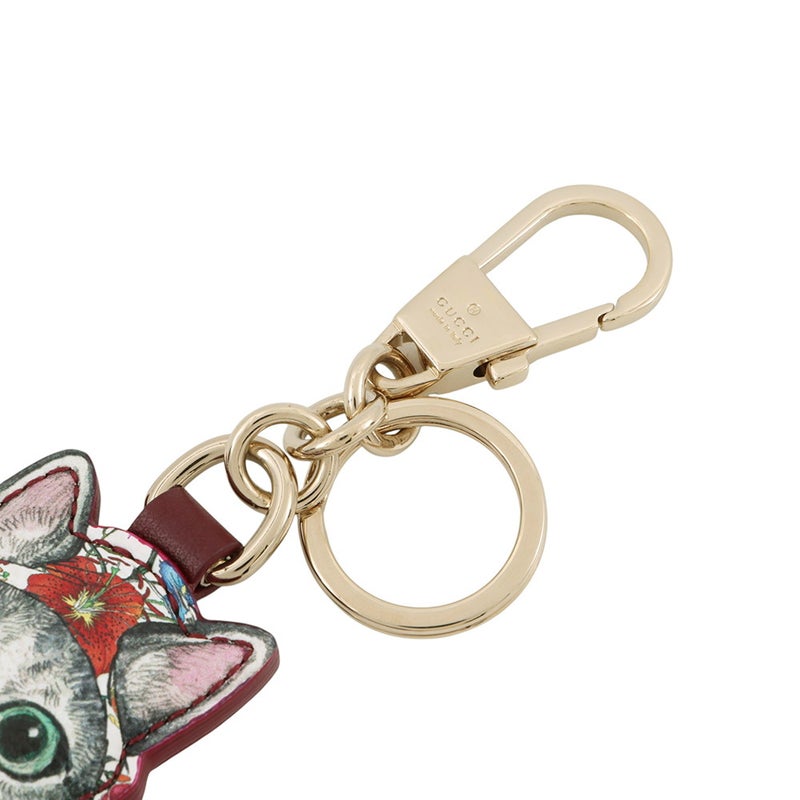 グッチ バッグチャーム ヒグチユウコ キャット GGスプリーム 844246 GUCCI キーホルダー 日本限定 猫