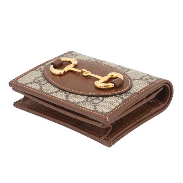 グッチ 二つ折り財布 ホースビット 1955 コンパクトウォレット GGスプリーム 621887 GUCCI 財布 アウトレット品
