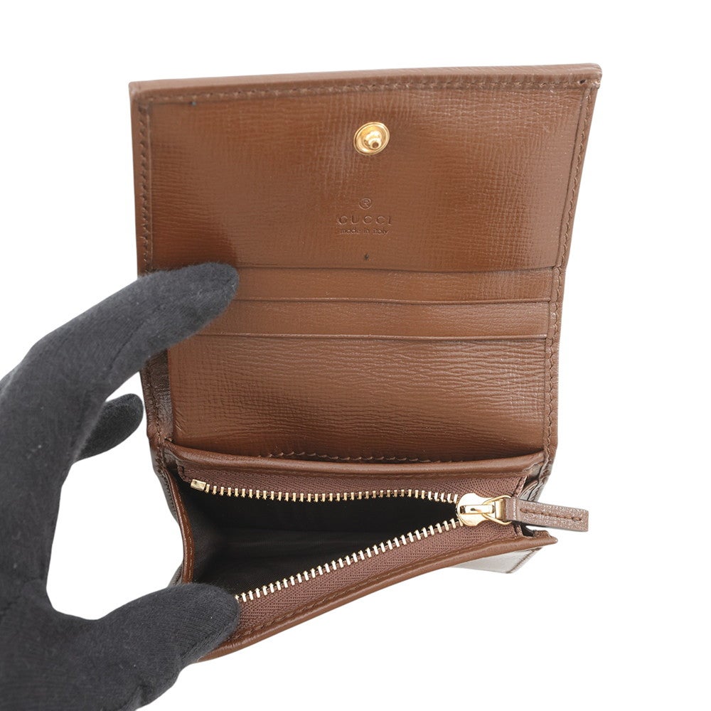グッチ GUCCI 二つ折り財布 ホースビット GGスプリームキャンバス ブラウン 621887 送料無料【中古】 h31430a 805000944722000-3_1200x.jpg?v=