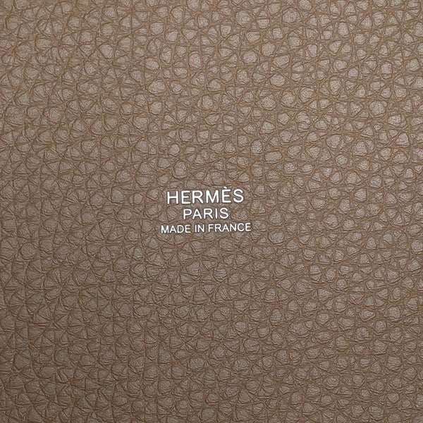 エルメス ハンドバッグ ピコタンロックPM エトゥープ/シルバー金具 トリヨンクレマンス K刻印 HERMES トートバッグ