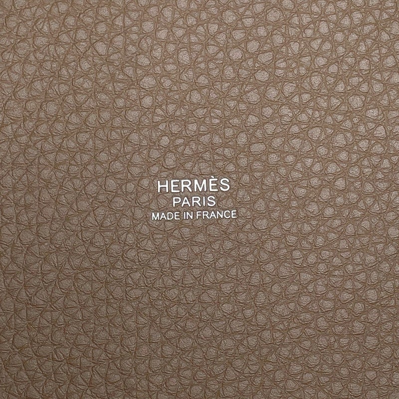 エルメス ハンドバッグ ピコタンロックPM エトゥープ/シルバー金具 トリヨンクレマンス K刻印 HERMES トートバッグ