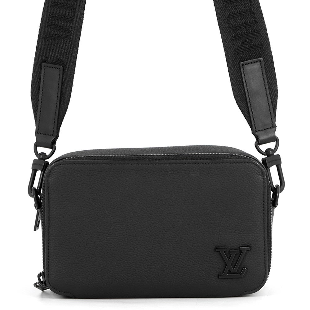 ルイヴィトン アルファ ウェアラブル ウォレット ショルダー アエログラムレザー ブラック M59161 LOUIS VUITTON 横浜BLANC LOUIS VUITTON - ルイヴィトン アルファ ウェアラブル ウォレット
