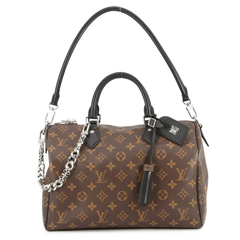 ルイヴィトン ハンドバッグ モノグラム スピーディ・バンドリエール 30 ソフト M12243 LOUIS VUITTON 2way ブラック 黒