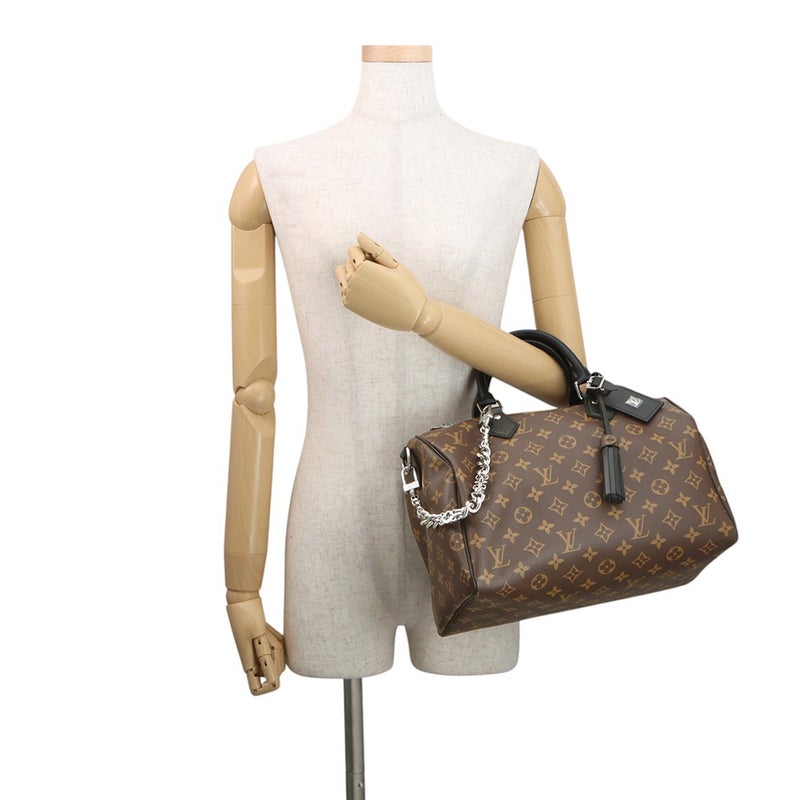 ルイヴィトン ハンドバッグ モノグラム スピーディ・バンドリエール 30 ソフト M12243 LOUIS VUITTON 2way ブラック 黒