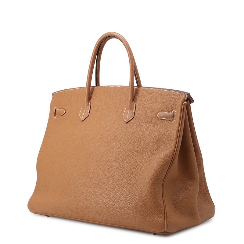 エルメス バーキン40 ゴールド/シルバー金具 トゴ C刻印 HERMES Birkin ハンドバッグ