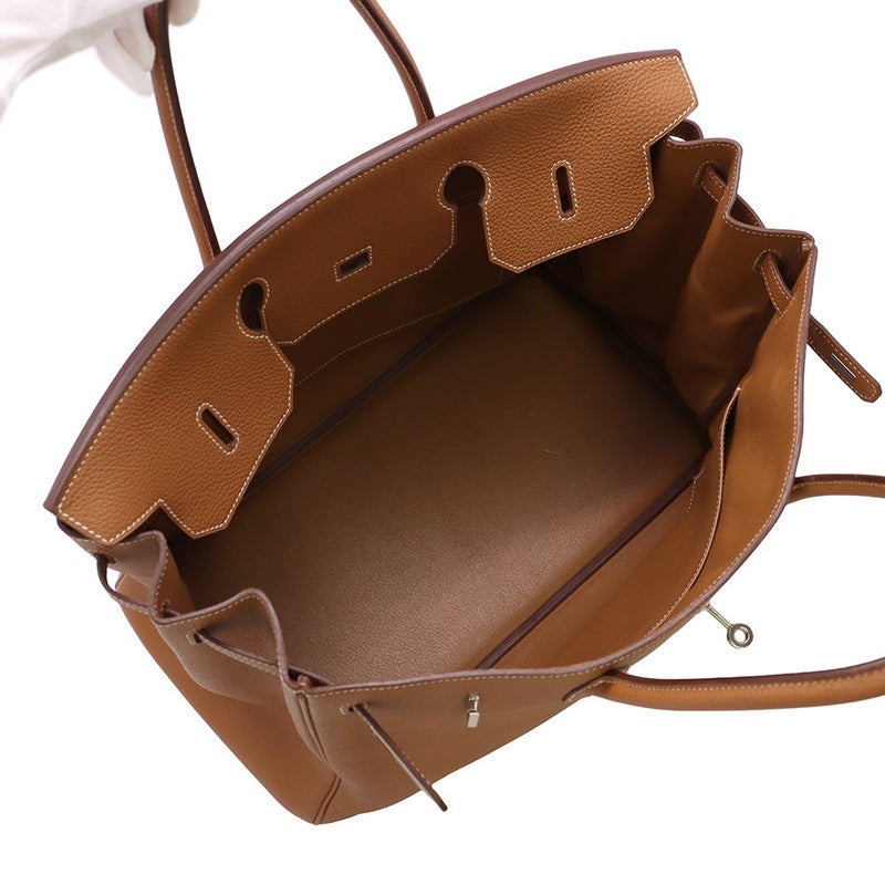 エルメス バーキン40 ゴールド/シルバー金具 トゴ C刻印 HERMES Birkin ハンドバッグ