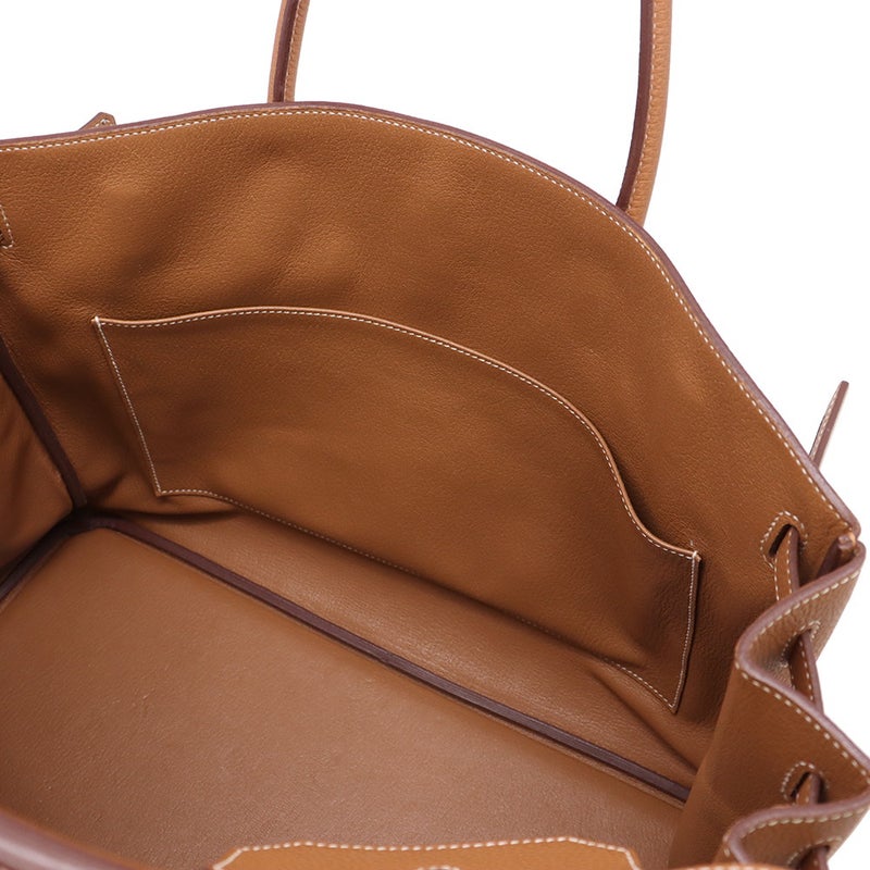 エルメス バーキン40 ゴールド/シルバー金具 トゴ C刻印 HERMES Birkin ハンドバッグ