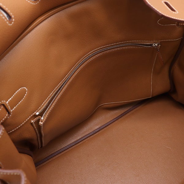 エルメス バーキン40 ゴールド/シルバー金具 トゴ C刻印 HERMES Birkin ハンドバッグ