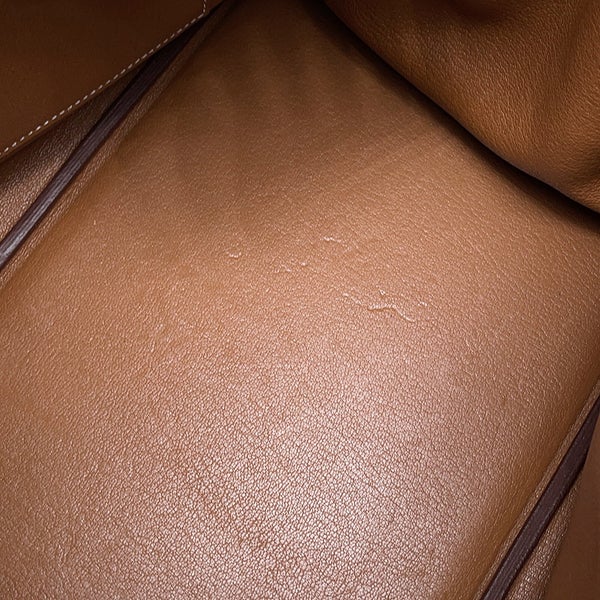 エルメス バーキン40 ゴールド/シルバー金具 トゴ C刻印 HERMES Birkin ハンドバッグ